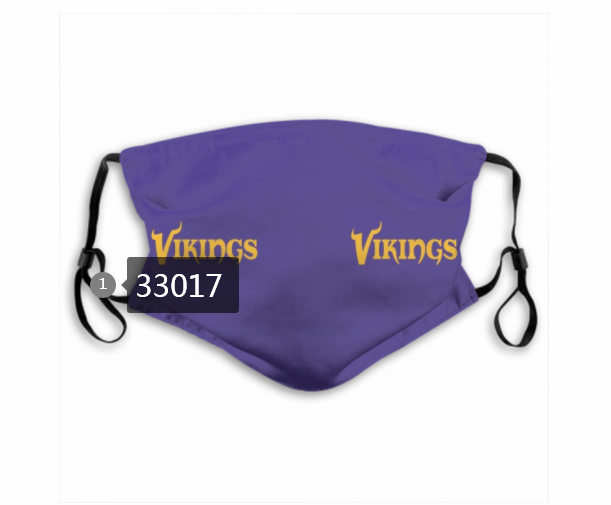 New 2021 NFL Minnesota Vikings #88 Dust mask with filter->nfl dust mask->Sports Accessory